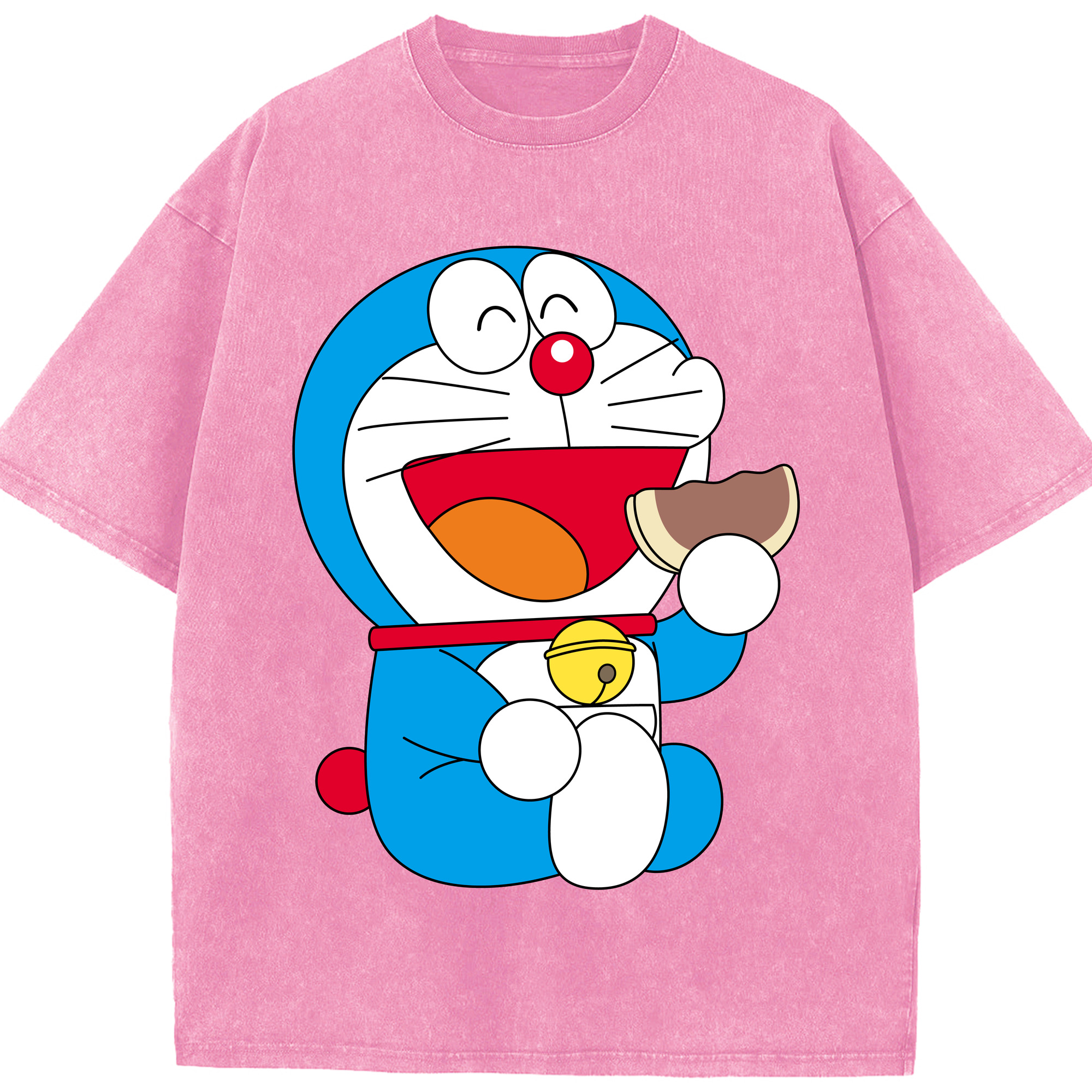 （画像用） ドラえもん Doraemon 綿100% ヴィンテージ風 半袖Tシャツ（フロントプリント）